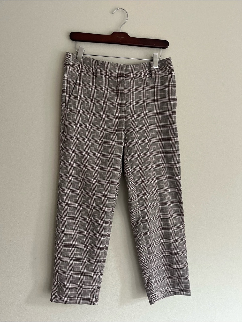 LOFT Petite Riviera Slim Plaid Pant